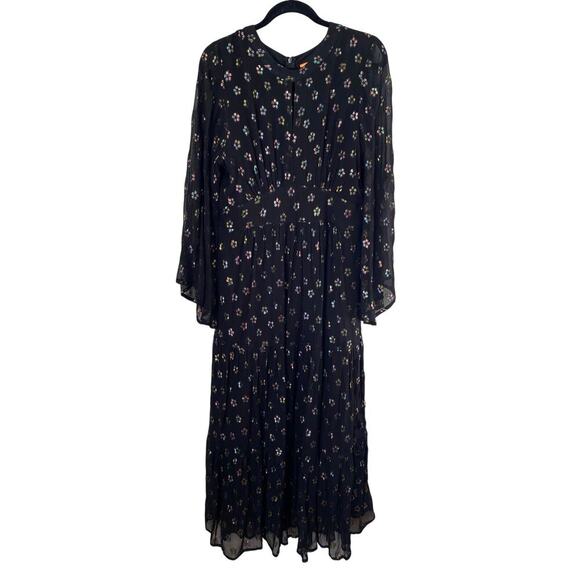 OLIPHANT Kala Black Balloon Sleeve Waisted Formal Maxi Dress Tuckernuck - Picture 2 of 7